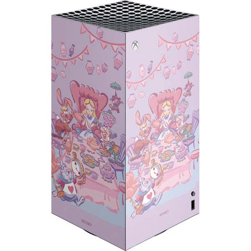 Disney Alice in Wonderland (animated) Mad Tea Party XBox Series X Digital Edition Console Skin